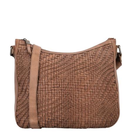 Hide & Stitches Inspired by illusion Shoulderbag brown