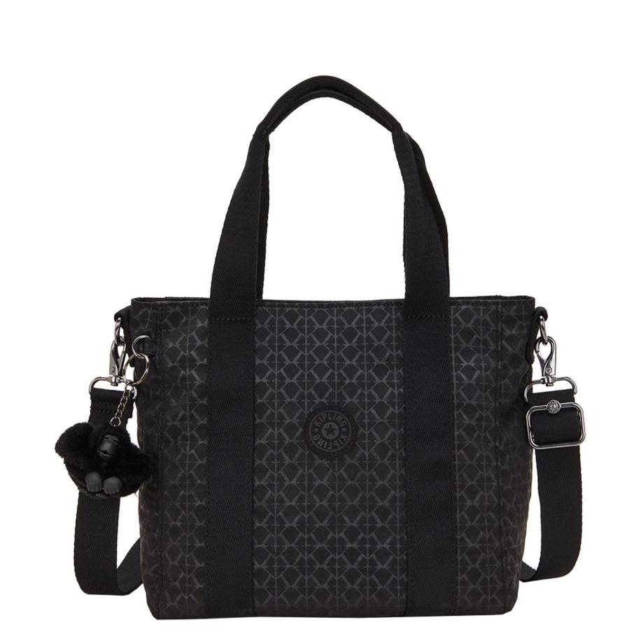 Kipling Asseni Mini signature emb Zwart