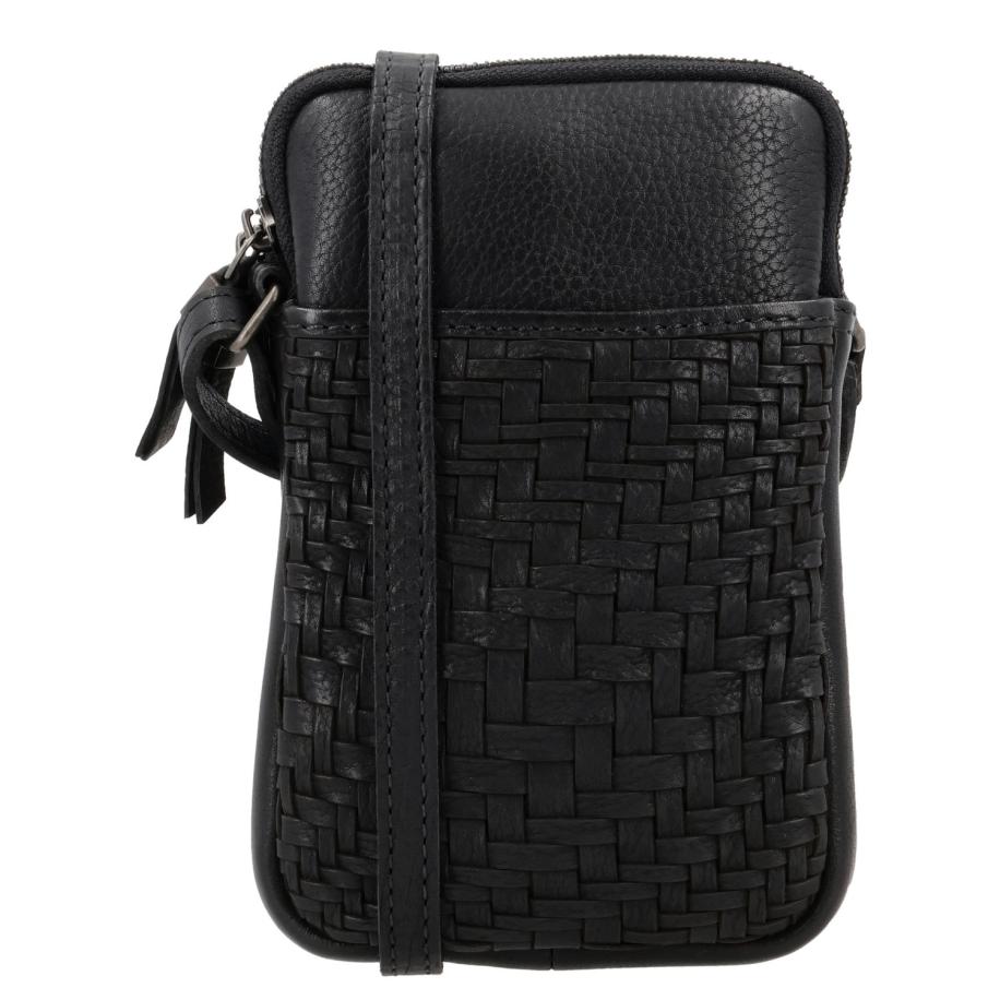 Hide & Stitches Inspired by illusion Phonebag black Zwart
