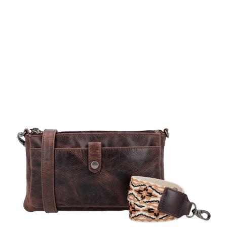 Hide & Stitches Next Navajo Shoulderbag darkbrown