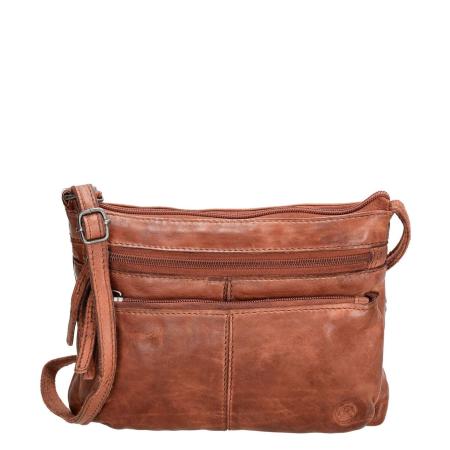 Hide & Stitches Paint Rock Shoulderbag cognac