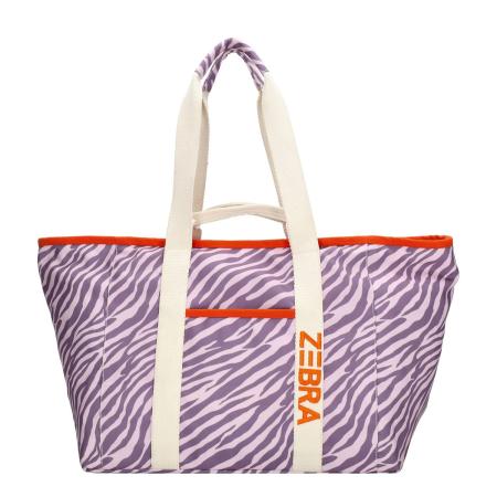 Zebra Trends Elise Beachbag lila zebra