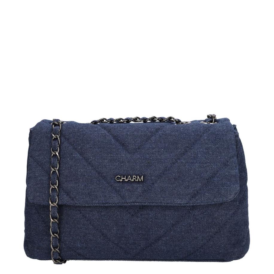 Charm London Hollywood Shoulderbag blue Blauw