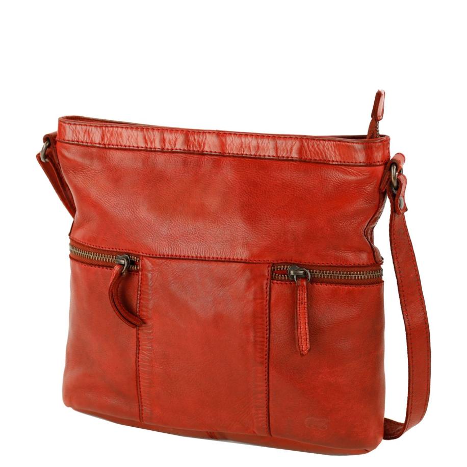 Bear Design Chessi Shoulderbag red Rood