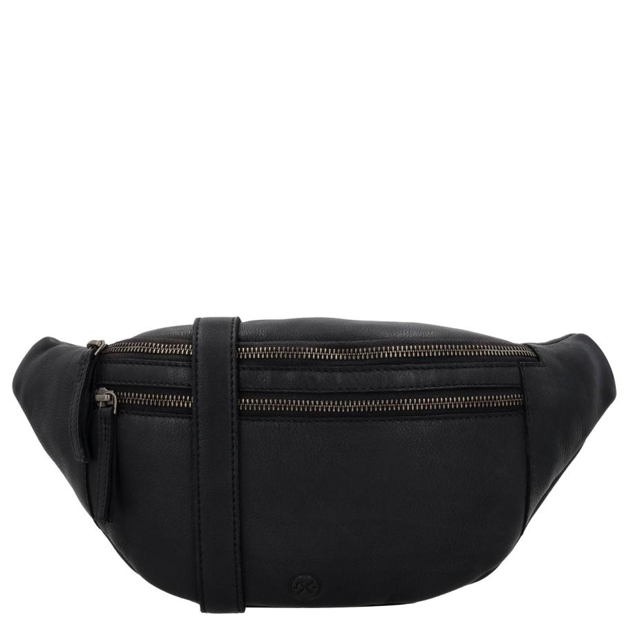 Hide & Stitches Paint Rock Hipbag black Zwart