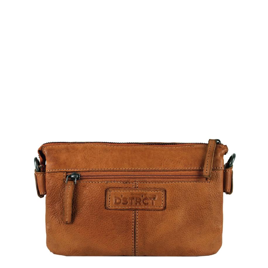 DSTRCT Harrington Road Cross body clutch cognac Bruin
