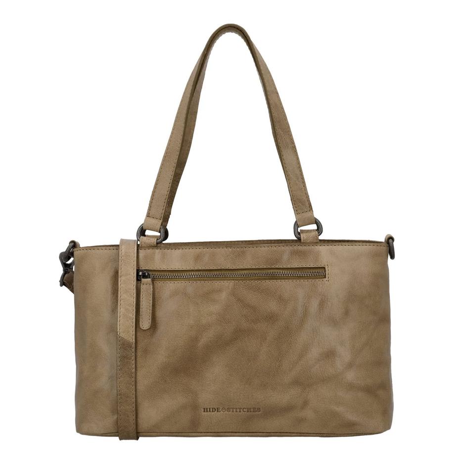 Hide & Stitches Westland Shopper taupe Bruin
