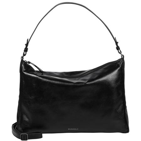 Burkely Creased Crystal Wide Hobo black