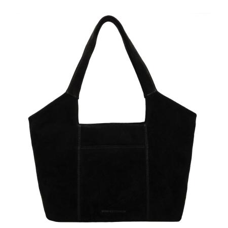 Hide & Stitches Suede Shoulderbag black