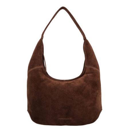 Hide & Stitches Suede Shoulderbag dark brown