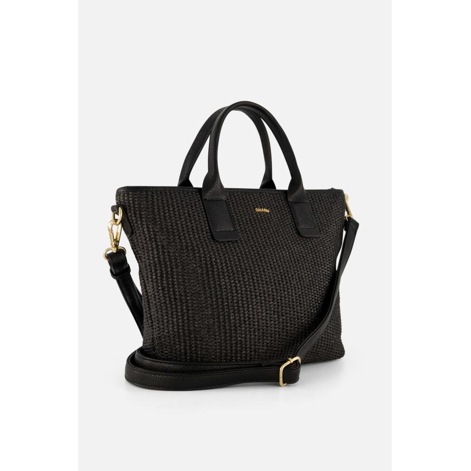 Charm Handtas zwart Textiel Zwart