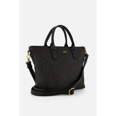 Charm Handtas zwart Textiel