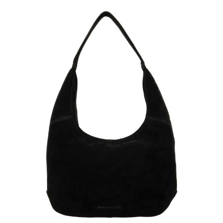 Hide & Stitches Suede Shoulderbag black