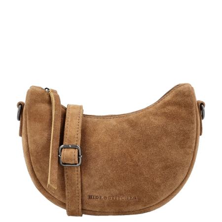 Hide & Stitches Suede Shoulderbag camel