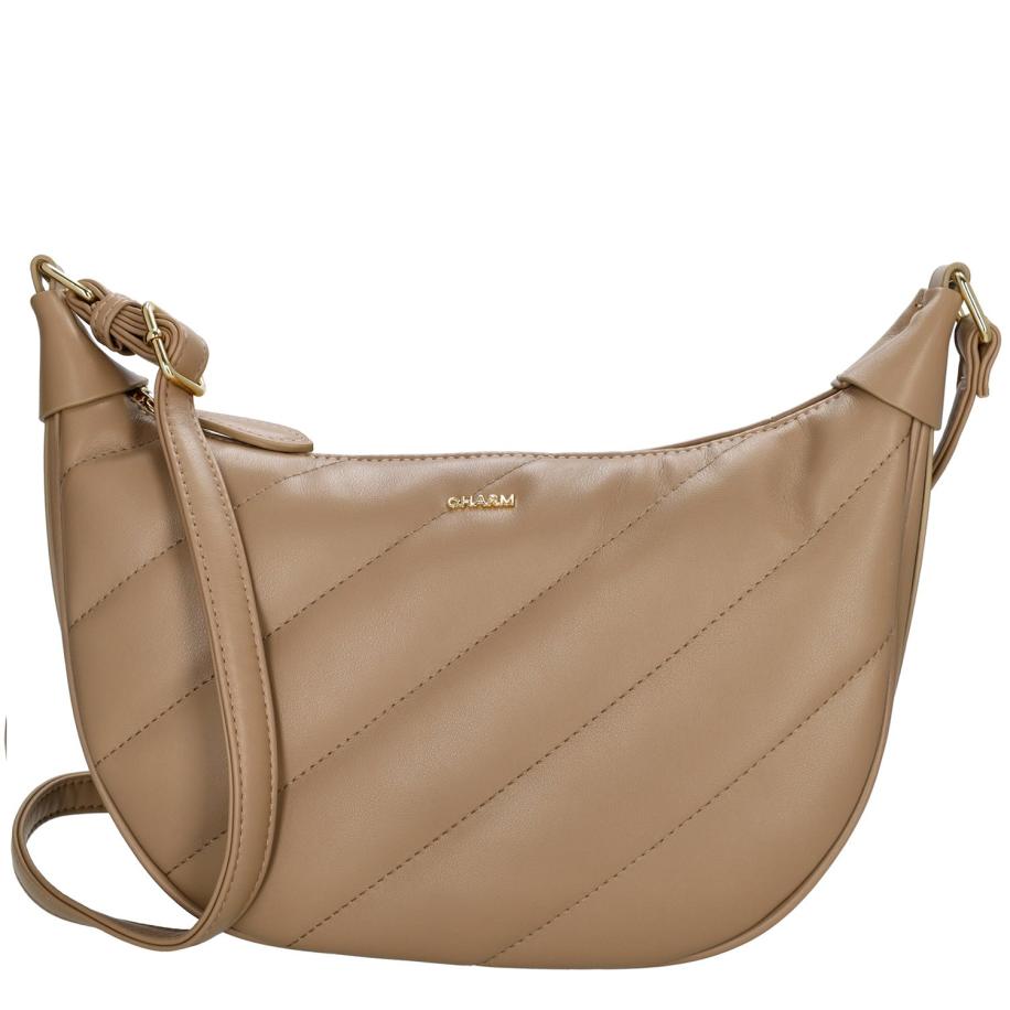Charm London Via Dante Shoulderbag taupe Bruin