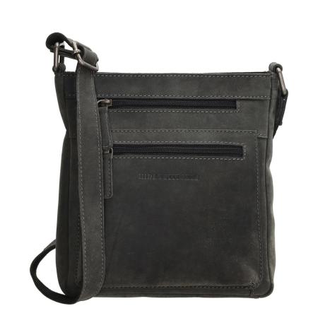 Hide & Stitches Idaho Dusk Schoudertas zwart Damestas