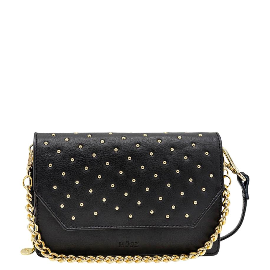 MOSZ Kris Crossbody Phonebag Studs black Zwart