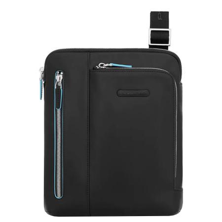 Piquadro Blue Square iPad Air/ iPad Crossbody Bag black