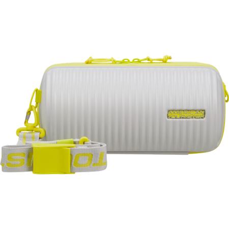 American Tourister Rollio Crossbody tas Light Grey/Lime