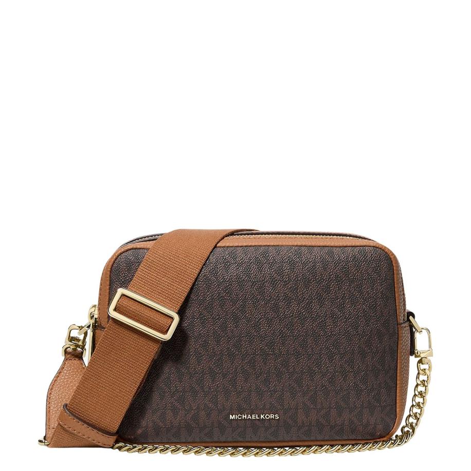 Michael Kors Bryant MD Dblzp Chn Camera Crossbody brn/acorn Bruin