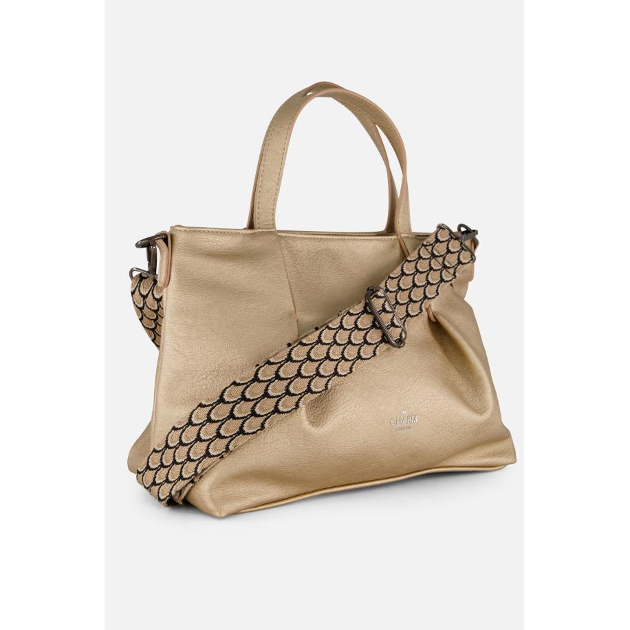 Charm London Handtas goud Synthetisch Goud