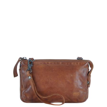 Bear Design Cow Lavato Uma Crossbody cognac