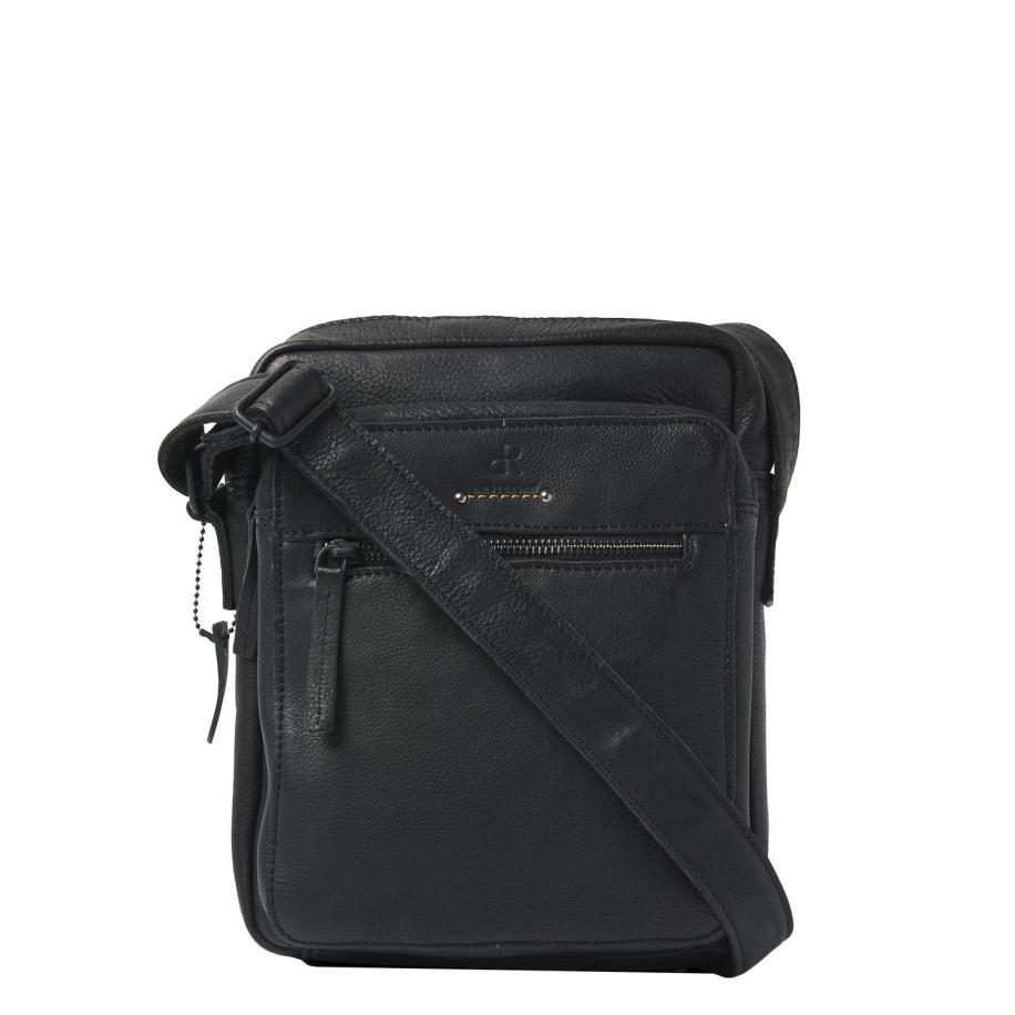 dR Amsterdam Tampa Schoudertas black Damestas Zwart