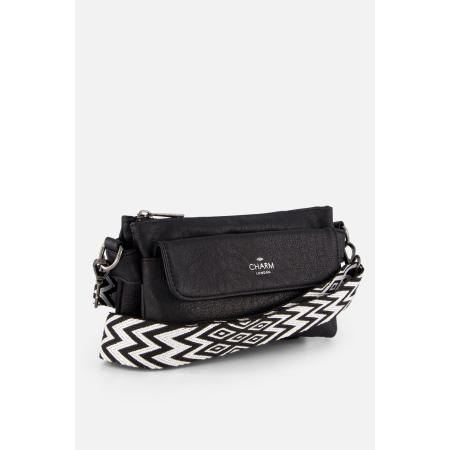 Charm London Schoudertas zwart
