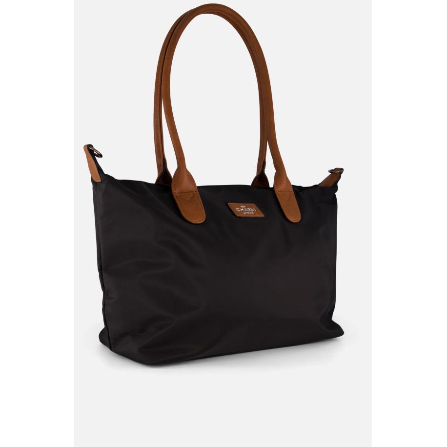 Charm Buckingham Shopper zwart Nylon Zwart