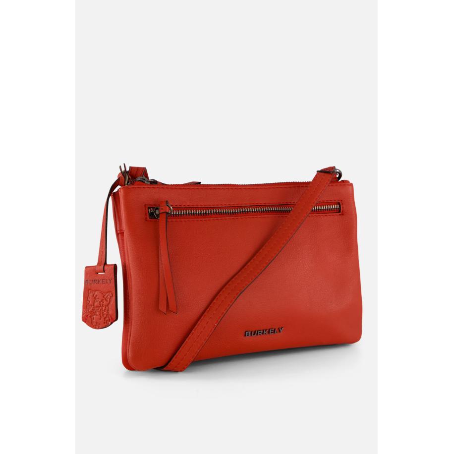 Burkely Rock Ruby Double Pocket Tas rood Rood