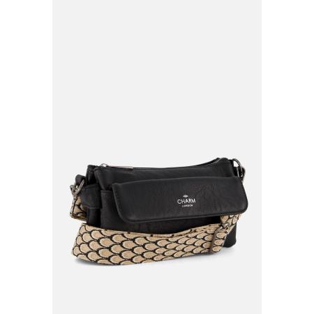 Charm London Crossbody zwart Synthetisch