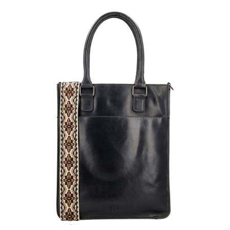 Hide & Stitches Next Navajo Shopper black
