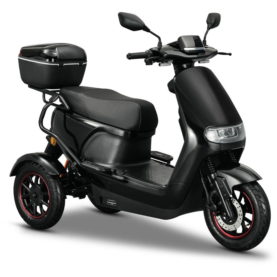 IVA TR3 Matzwart - Elektrische Scooter Zwart