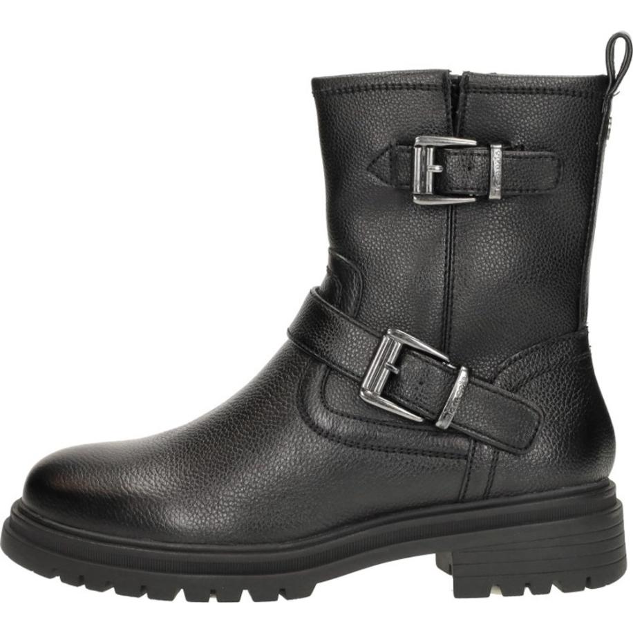 Tamaris - Enkellaarsjes Plat Zwart