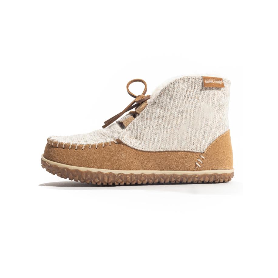 Minnetonka Minnetonka Enkellaarsjes Torrey beige / lichtbruin -