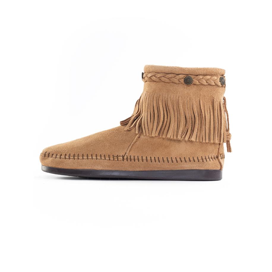 Minnetonka Minnetonka Enkellaarsjes lichtbruin -