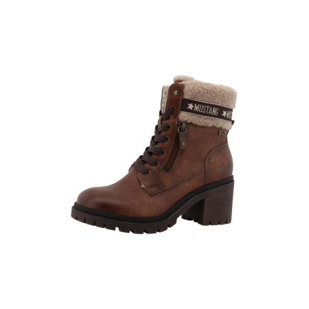 Mustang MUSTANG Veterlaarsjes Leila beige / bruin / kastanjebruin