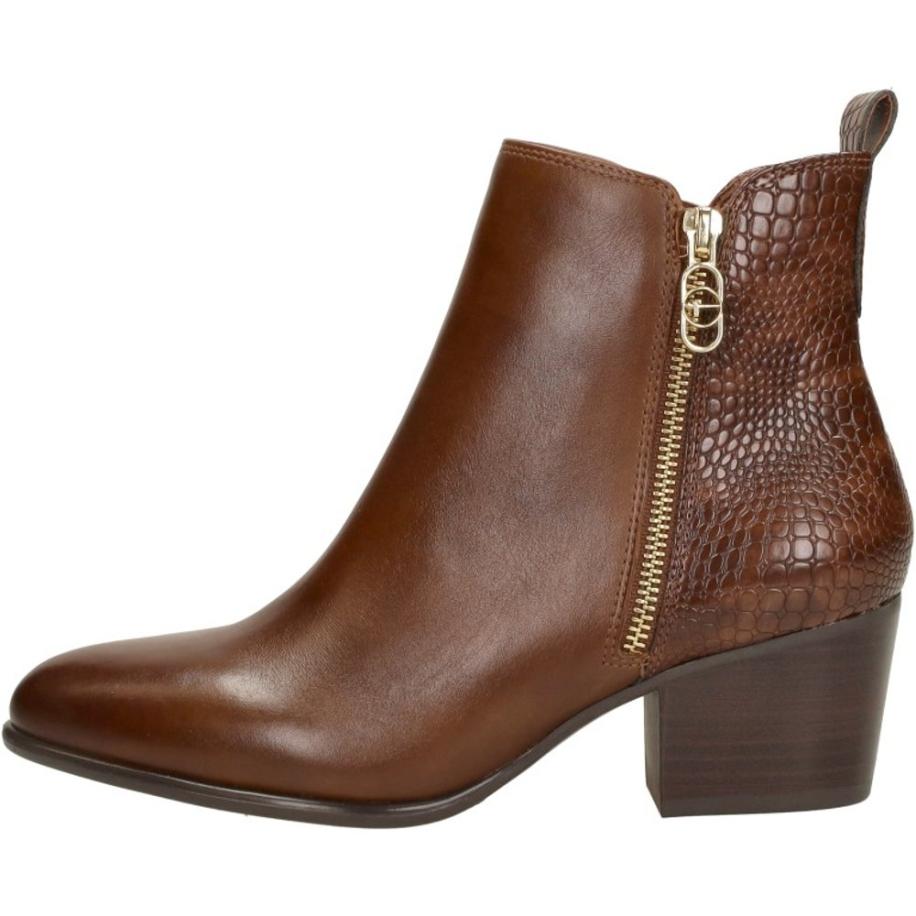 Tamaris - Enkellaarsjes Hak Bruin