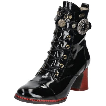 Laura Vita Laura Vita Veterlaarsjes rood / zwart