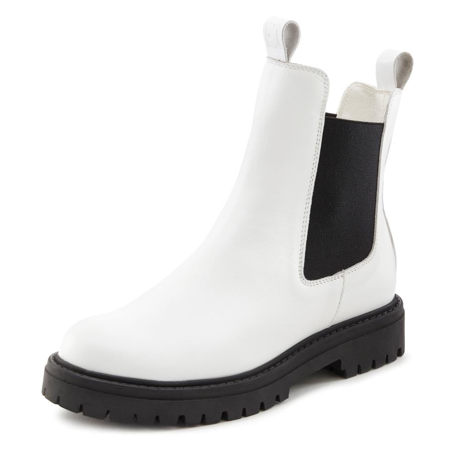 Elbsand Elbsand Chelsea boots zwart / wit -