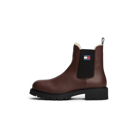 Tommy Jeans Tommy Jeans Chelsea boots chocoladebruin / rood / zwart / wit