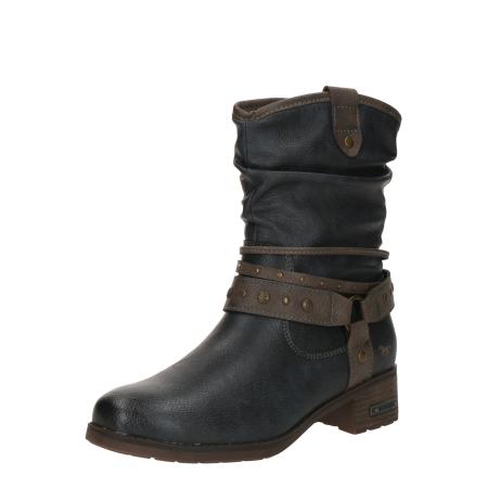 Mustang MUSTANG Enkellaarsjes navy / donkerbruin