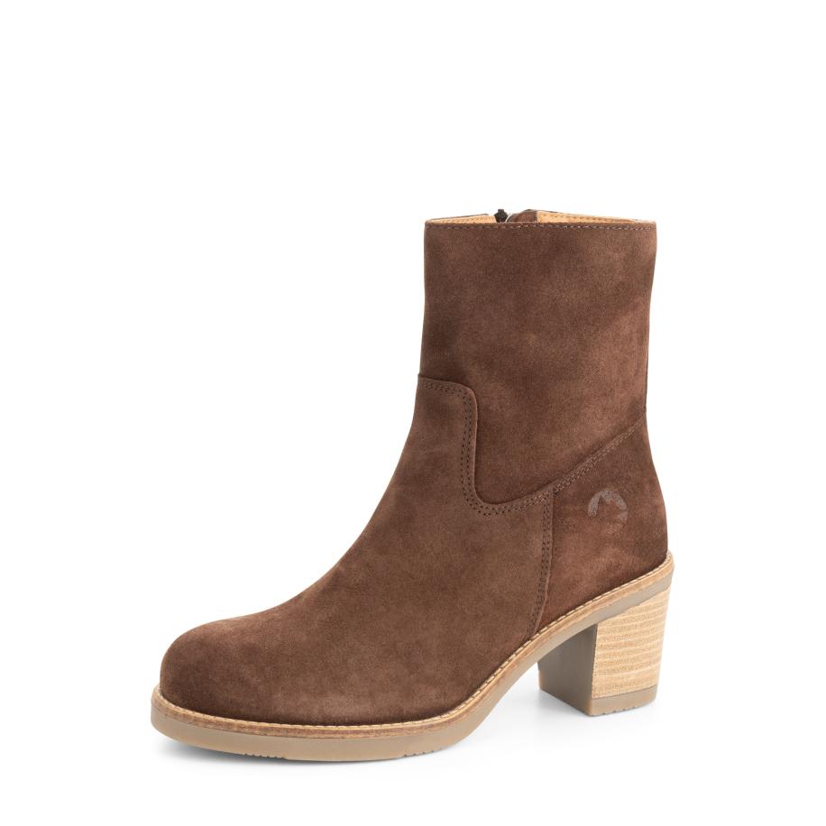 Travelin Travelin Enkellaarsjes Indre donkerbruin -