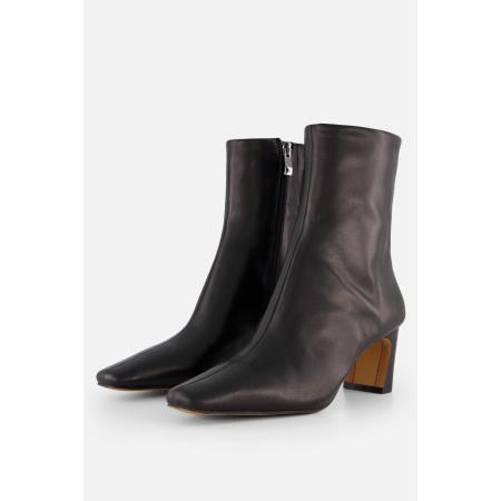 Linea Zeta Enkellaarsjes zwart Leer