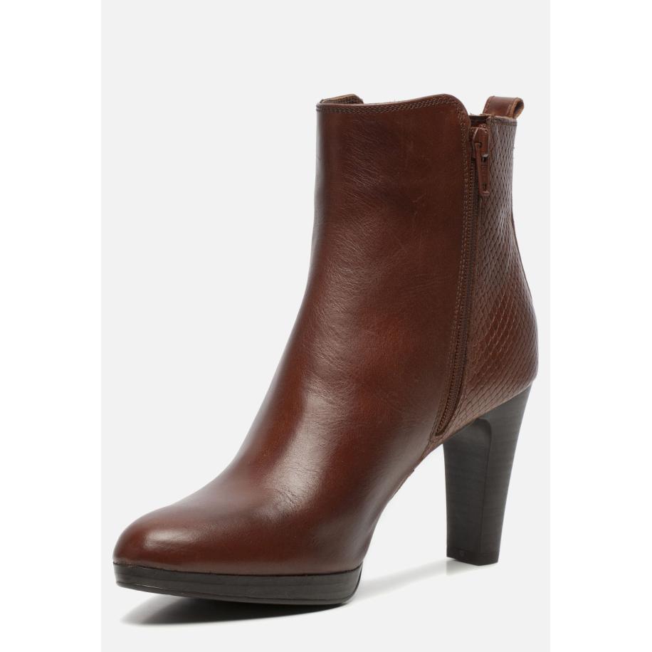 Linea Zeta Enkellaarsjes zwart Leer Zwart