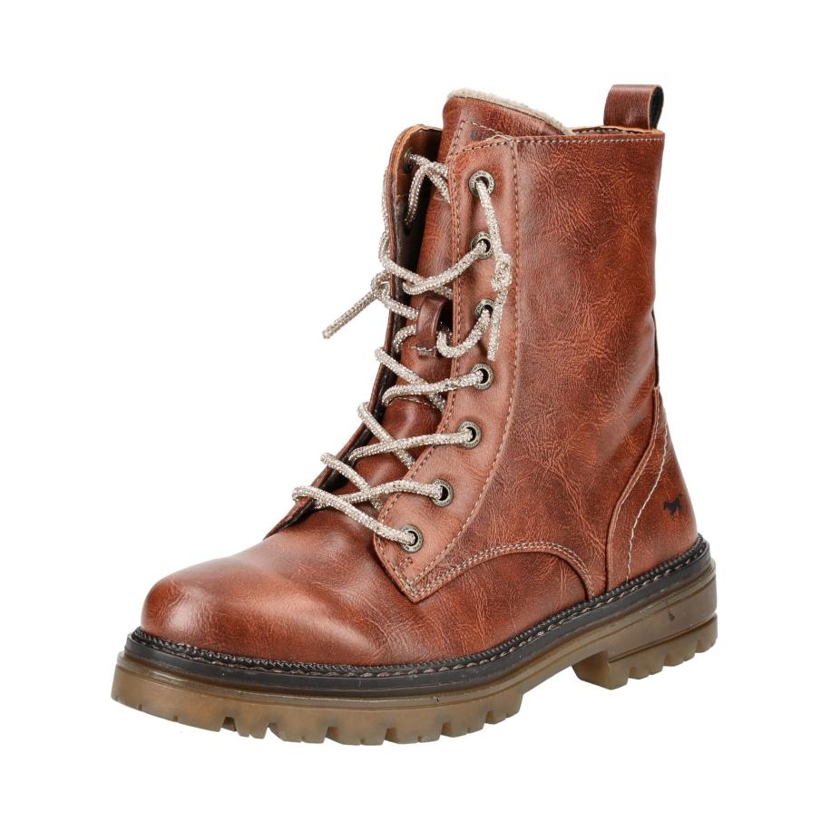 Mustang MUSTANG Veterlaarsjes kastanjebruin -