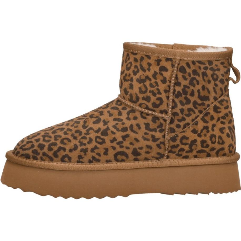 Shoecolate - Enkellaarsjes Plat Bruin