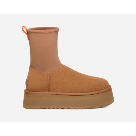 UGG® Classic Dipper-laars voor dames in Brown, Maat 39, Neoprene/Suede