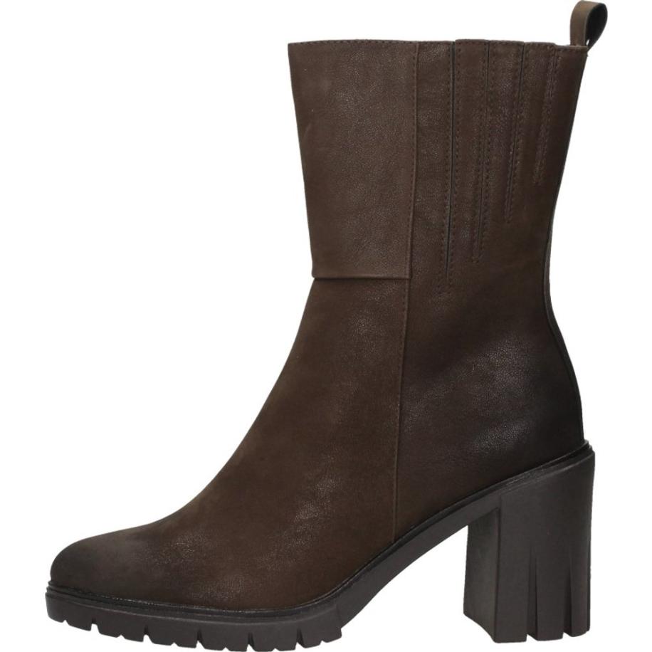 Marco Tozzi - Enkellaarsjes Hak Bruin