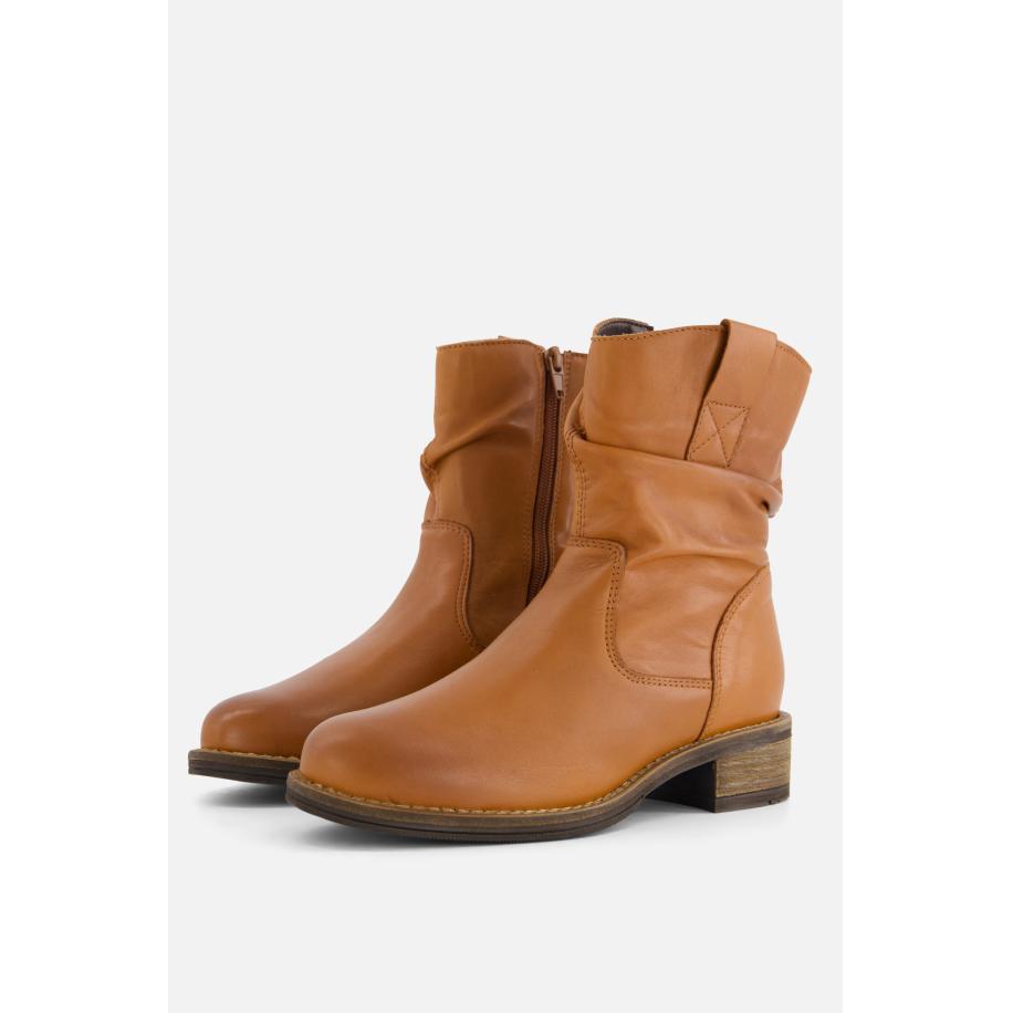 Cellini Enkellaarsjes cognac Leer Bruin